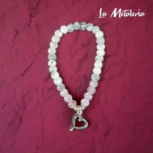 Pulsera PMP Corazón Cristal