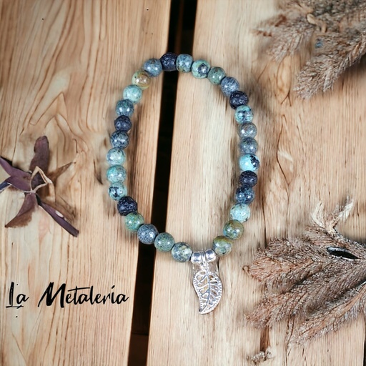 Pulsera PMP Hoja Turquesas