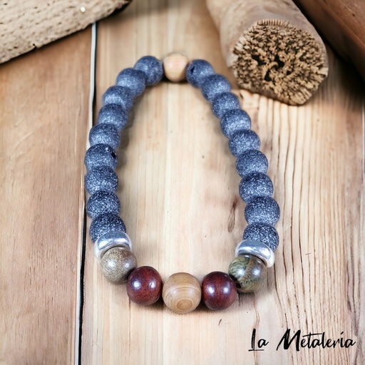 Pulsera PHP Aros Maderas