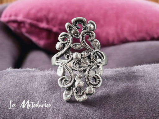 Anillo Hojas Encaje