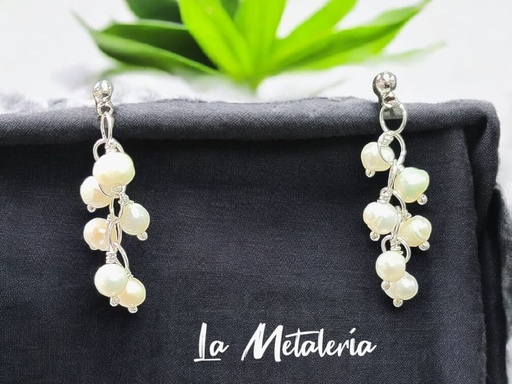 Aretes Perlas x 6