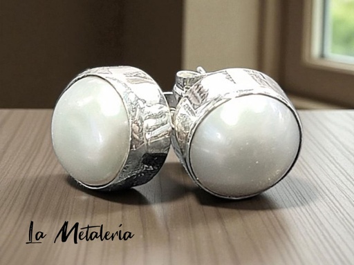 Broquel Perlita Biselada #10